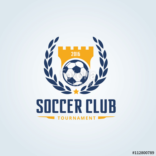500x500 Soccer Club Logo,football Logo,vector Logo Template Stock Image
