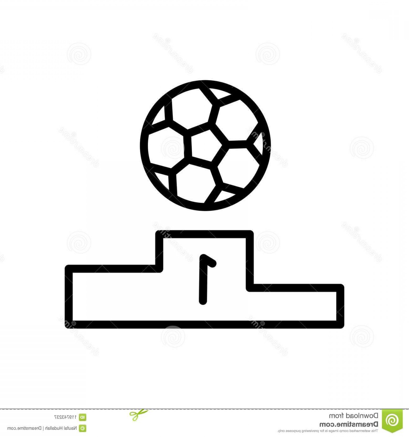 1560x1668 Football Winner Stage Icon Simple Illustration Outline Style Sport