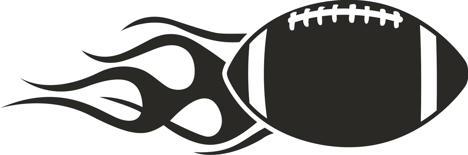 1600x530 Football Outline Vector Clipart