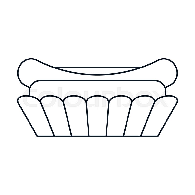 800x800 Hot Dog Fast Food American Football Stock Vector Colourbox