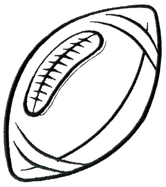 531x600 Outline Of A Football Football Outline Image Library Free Images