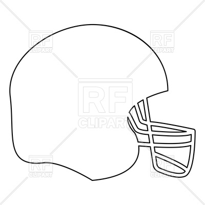 400x400 American Football Helmet Outline Vector Image Of Sport And Leisure