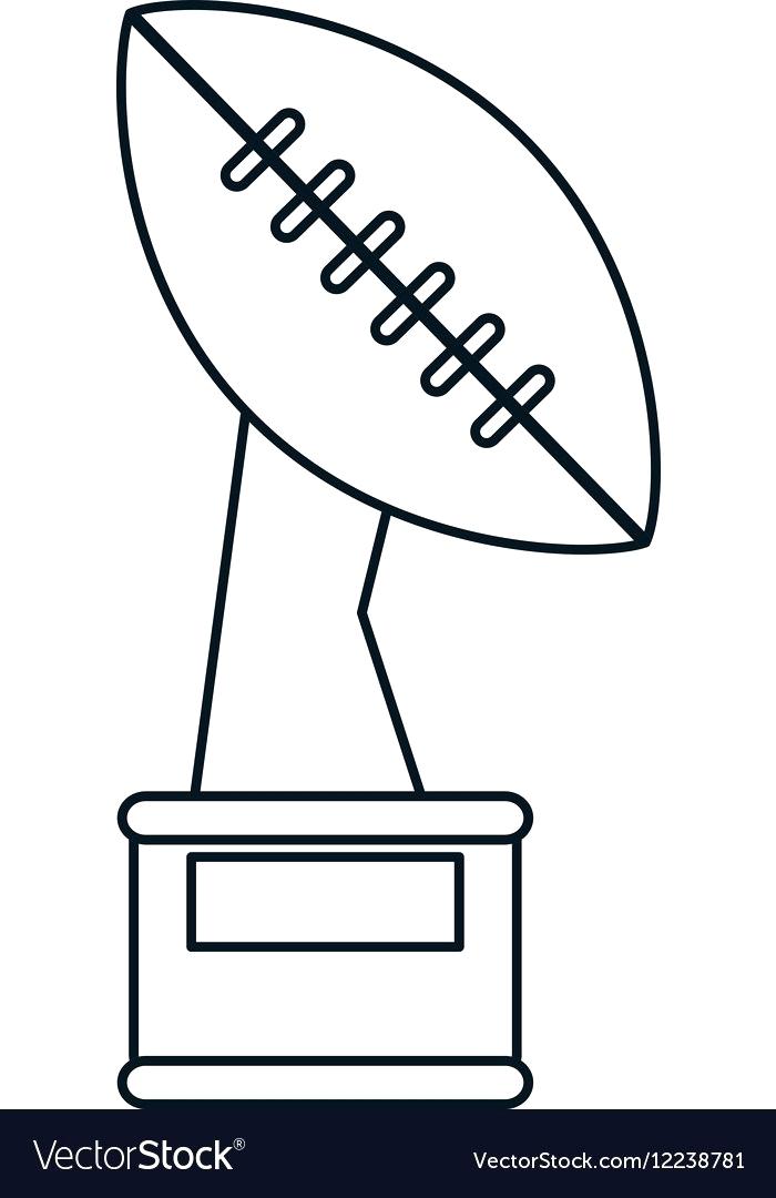 700x1080 Football Outline