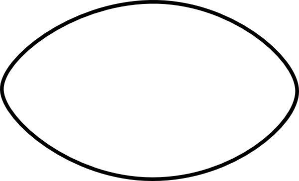 600x364 Free Printable Football Stencil Thin Football Outline Clip Art