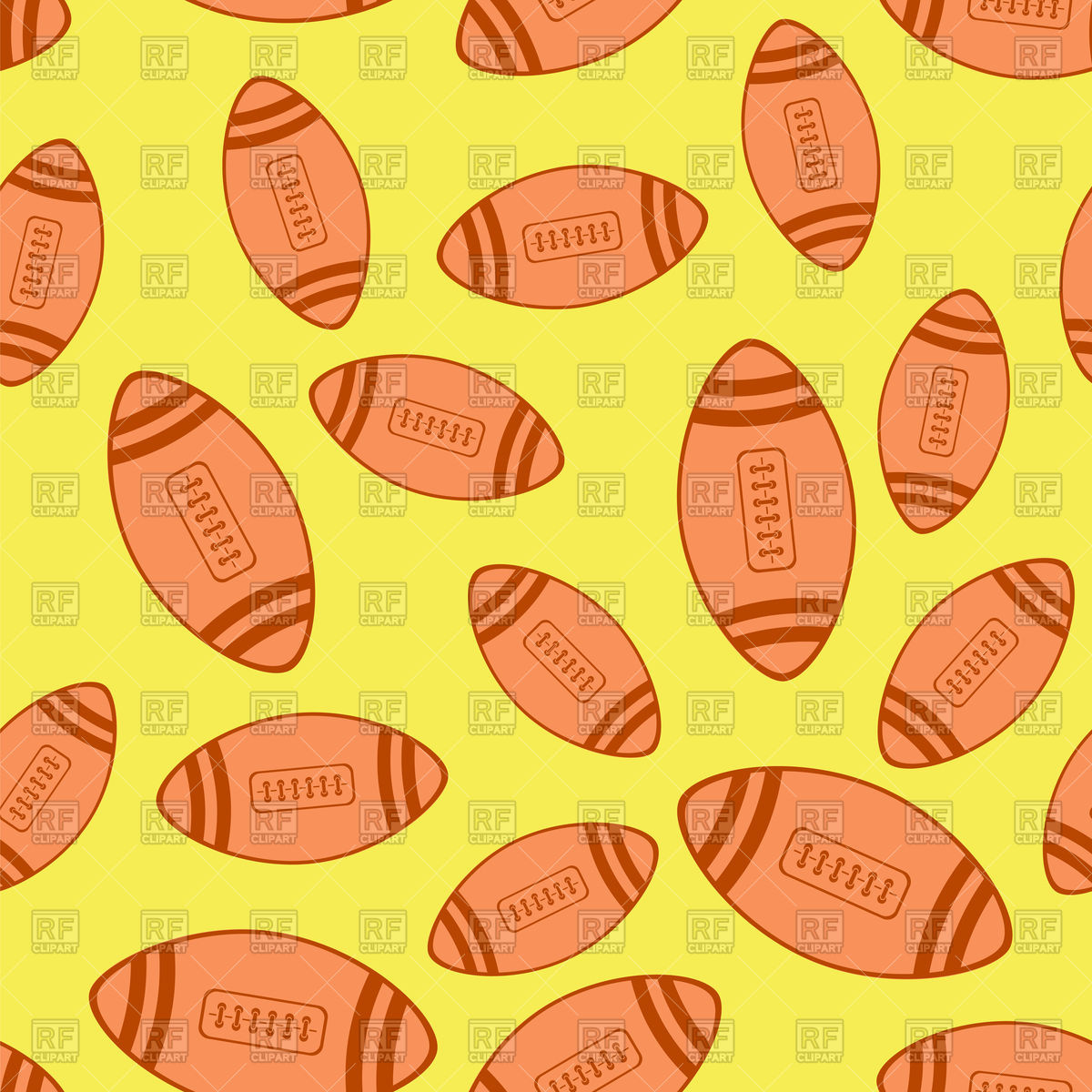 American Football Red Ball Seamless Pattern Vector Image 1200x1200 American Football Red Ball Seamless Pattern Vector Image