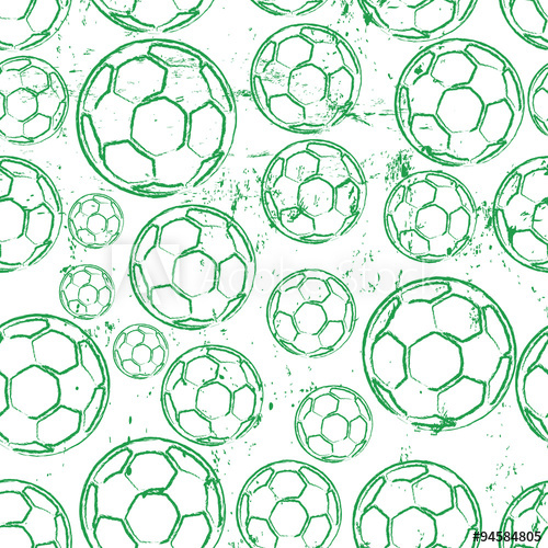 Seamless Soccer O Football Pattern, Vector, Fictional Artwork 500x500 Seamless Soccer O Football Pattern, Vector, Fictional Artwork