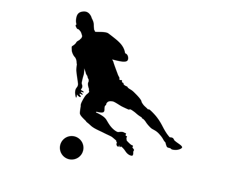 Football Player Silhouette Vector