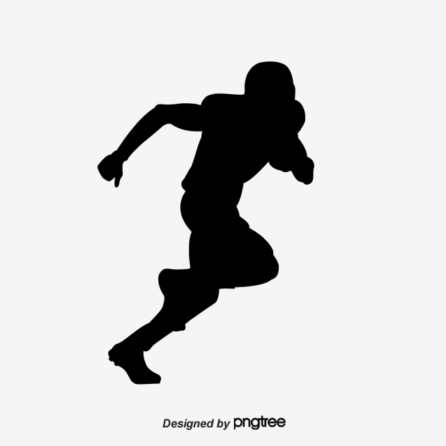 Silhouettes Of Running American Football Players, Sports 640x640 Silhouettes Of Running American Football Players, Sports