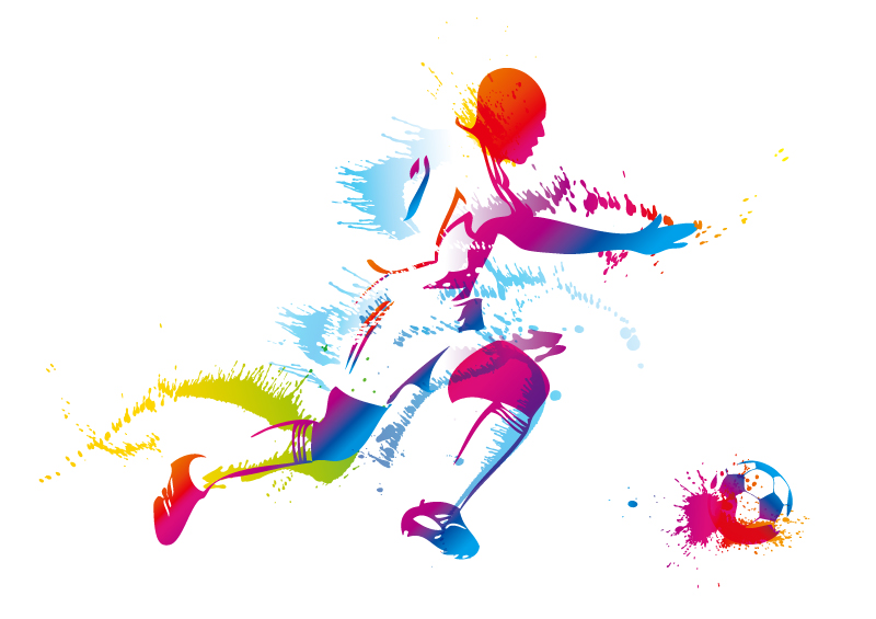 800x565 Dynamic Football Player Vector Free Vector Graphic Download