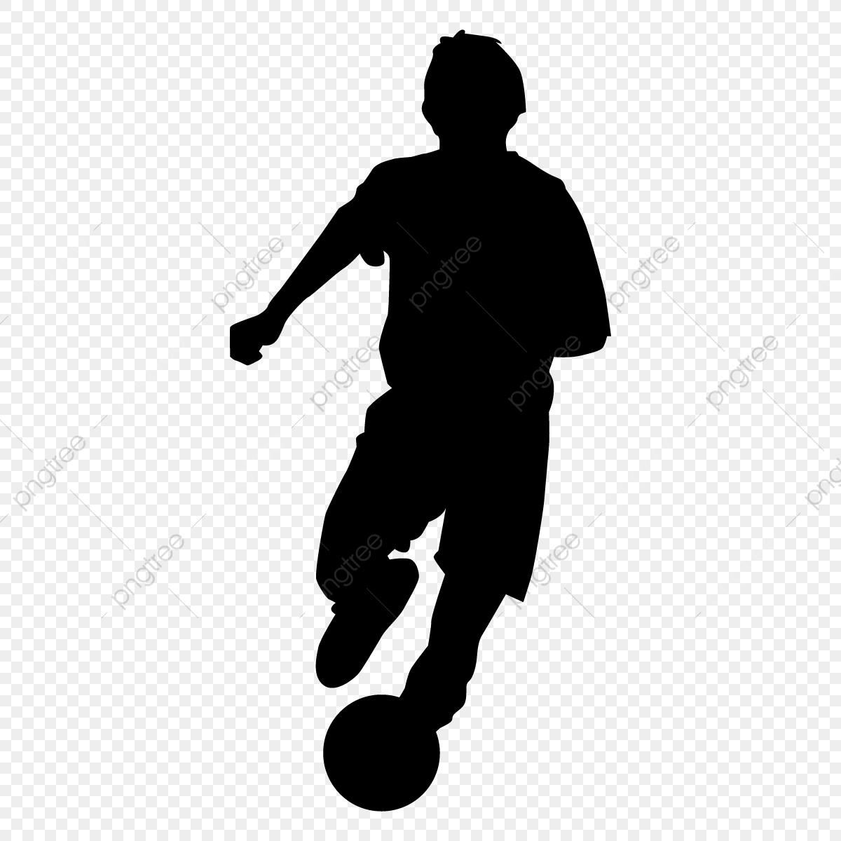 1200x1200 Football Player Vector Silhouette, Football, Soccer Silhouette