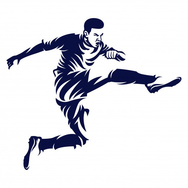 626x626 Football Player Vector Vector Premium Download