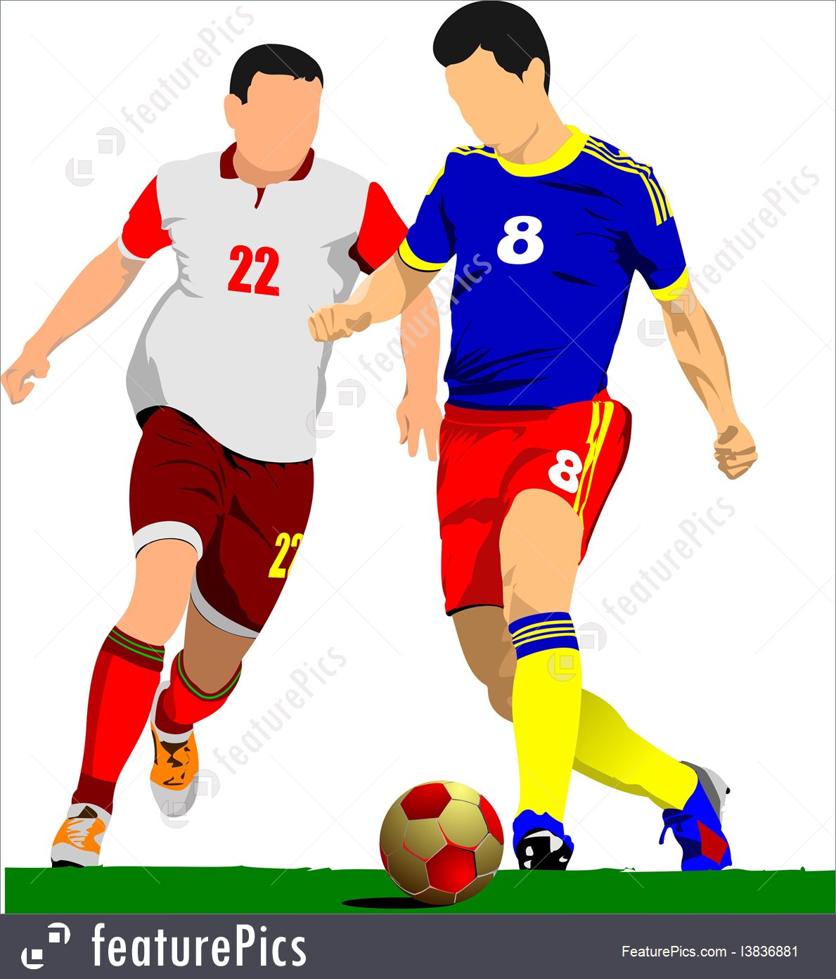 1189x1392 Soccer Player Poster Football Player Vector