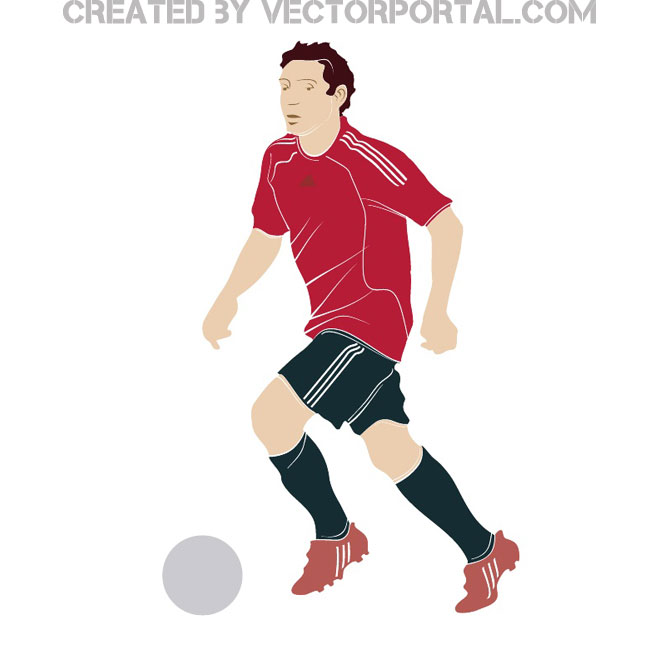 660x660 Football Player Vector Clip Art