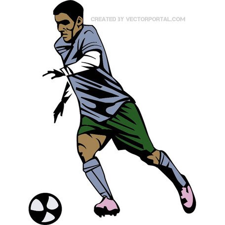 456x456 Free Soccer Player Vector Graphicss Clipart And Vector
