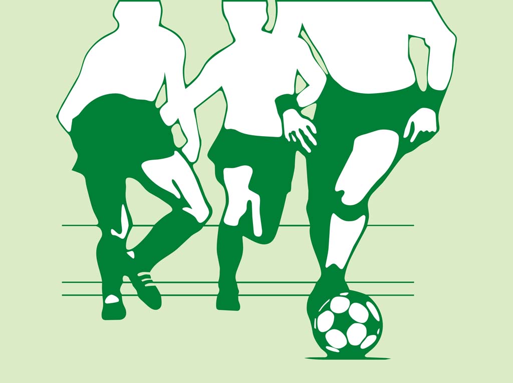 1024x765 Vector Soccer Players Vector Art Graphics