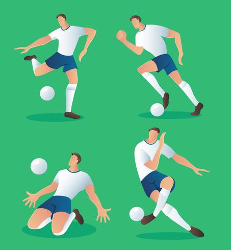453x490 Set Of Characters Soccer Action Player Football Player Vector