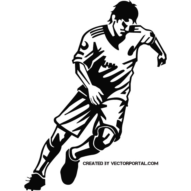 660x660 Soccer Player Free Vector Image Free Vectors Ui Download