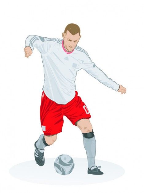 Frontal Soccer Player Creative Vector Free, Vector Free 469x626 Frontal Soccer Player Creative Vector Free, Vector Free