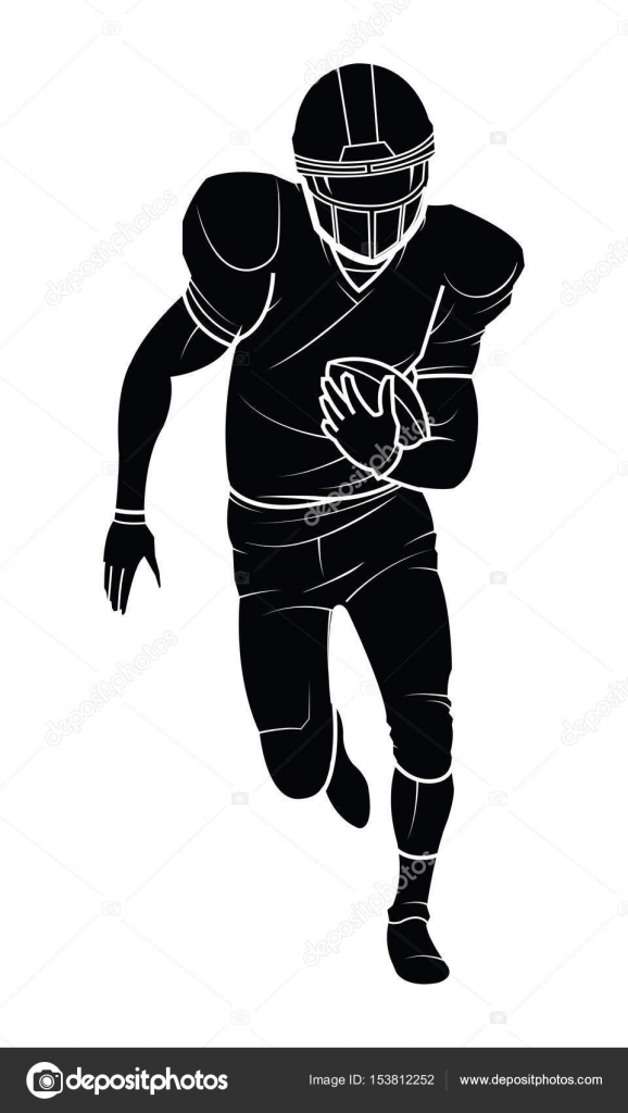Huge Collection Of 'american Football Player Silhouette Vector 578x1024 Huge Collection Of 'american Football Player Silhouette Vector
