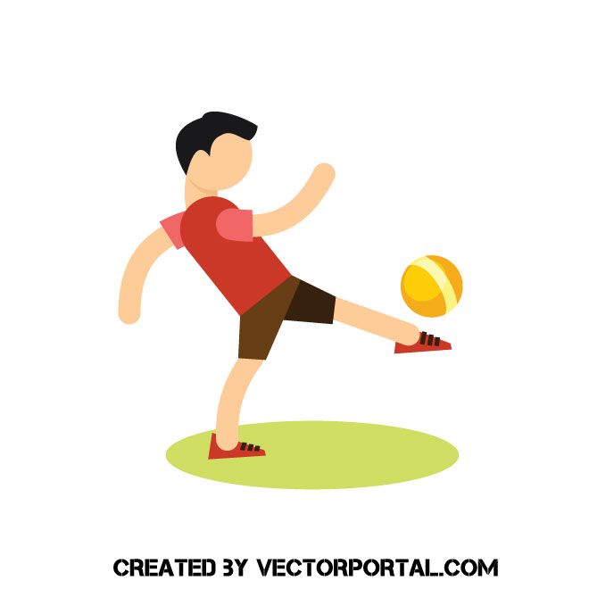 Kid Playing Football Vector Clip Art Sports Free Vectors 660x660 Kid Playing Football Vector Clip Art Sports Free Vectors
