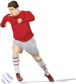 Soccer Player Vector Free Vector In Adobe Illustrator 315x346 Soccer Player Vector Free Vector In Adobe Illustrator