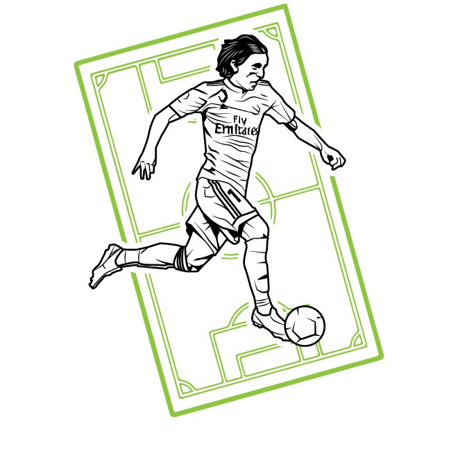 Vector Image Of Croatian Football Player Luka Modric Free 660x660 Vector Image Of Croatian Football Player Luka Modric Free