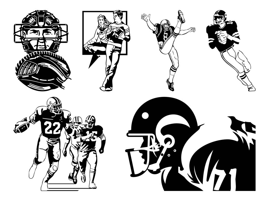 American Football Vector Vector Art Graphics 1024x765 American Football Vector Vector Art Graphics