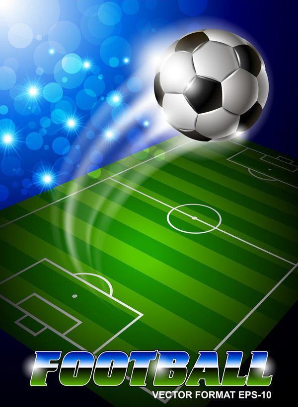 Football Field Poster Vector 600x820 Football Field Poster Vector