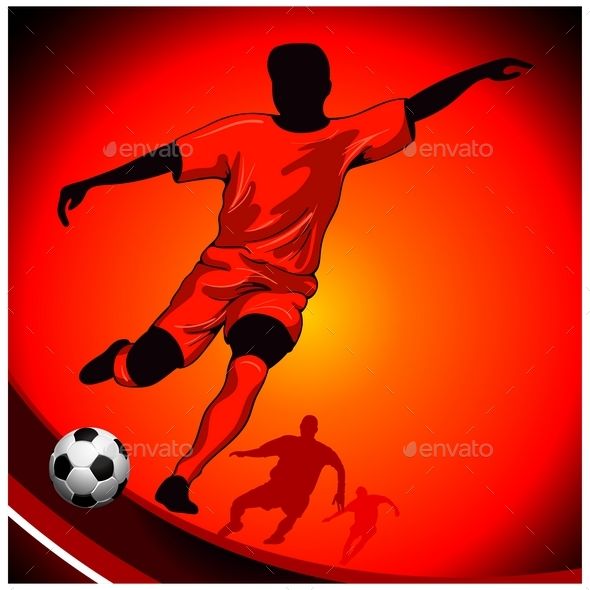 Football Poster With Soccer Player And Place For Your Text 590x590 Football Poster With Soccer Player And Place For Your Text