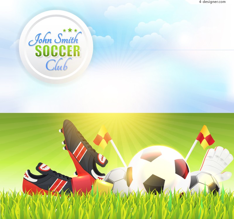 Designer Exquisite Football Poster Vector Material 800x750 Designer Exquisite Football Poster Vector Material