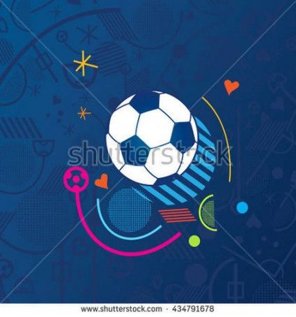 Vector Football Trendy Sport Poster Vector Football Players 425x454 Vector Football Trendy Sport Poster Vector Football Players