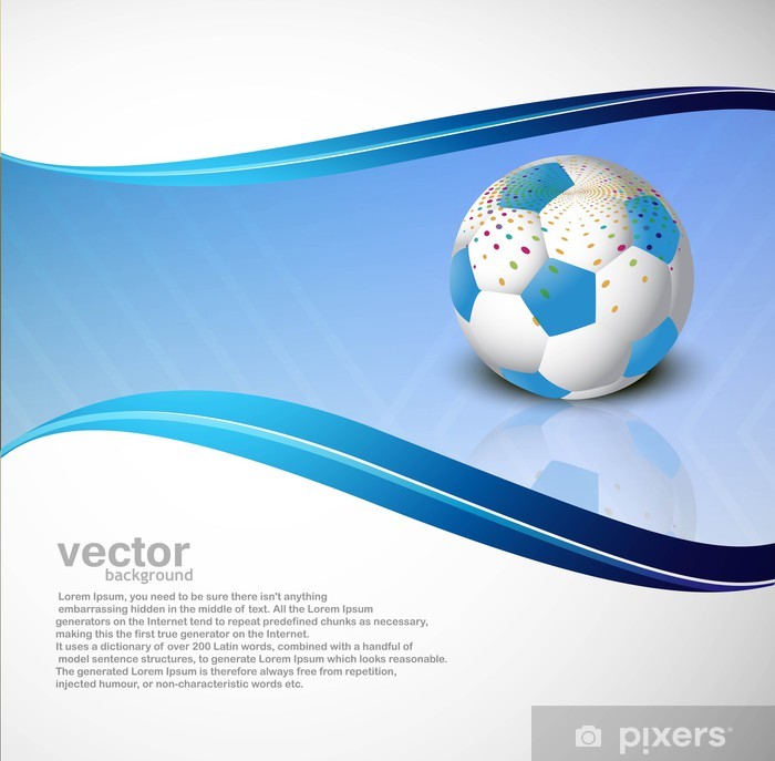 Vector Illustration Is A Abstract Football Colorful Wave Poster 700x687 Vector Illustration Is A Abstract Football Colorful Wave Poster