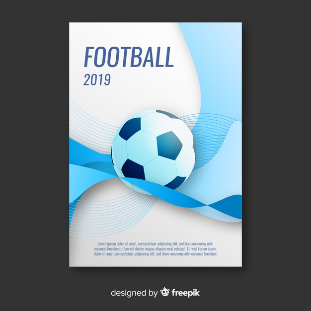 Flat Template Of Football Poster Vector Free Download 626x626 Flat Template Of Football Poster Vector Free Download