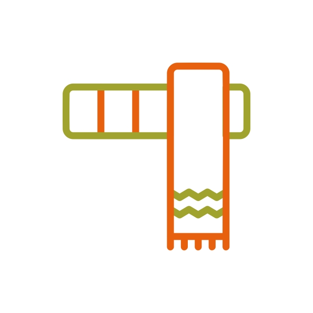 640x640 Scarf Icon Vector Illustration In Line Style For Any Purpose, Icon