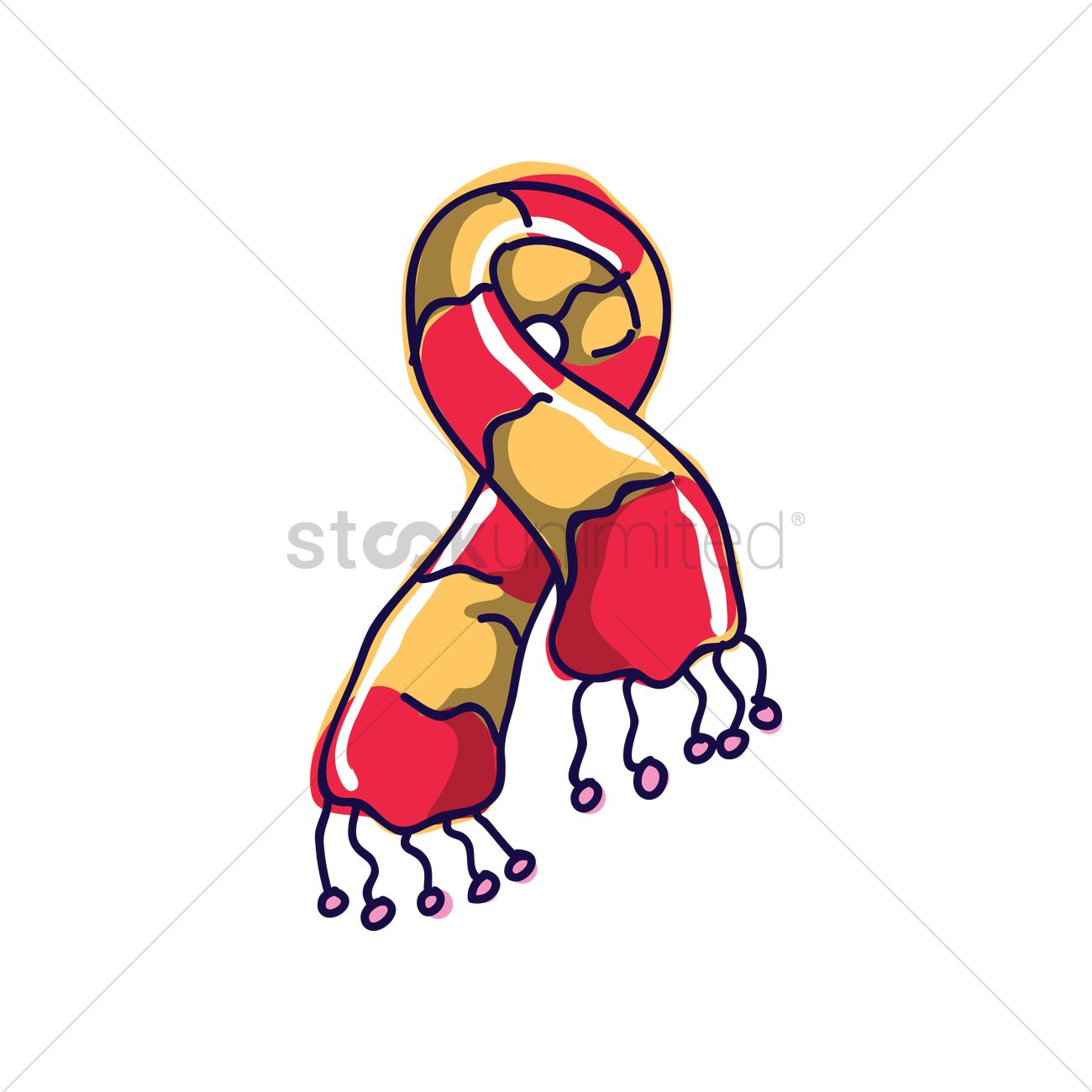 1300x1300 Scarf Vector Image