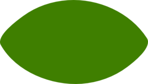 296x168 Green Football Shape Clip Art