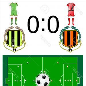 300x300 Photostock Vector Soccer Background Football Shape Emblem Football