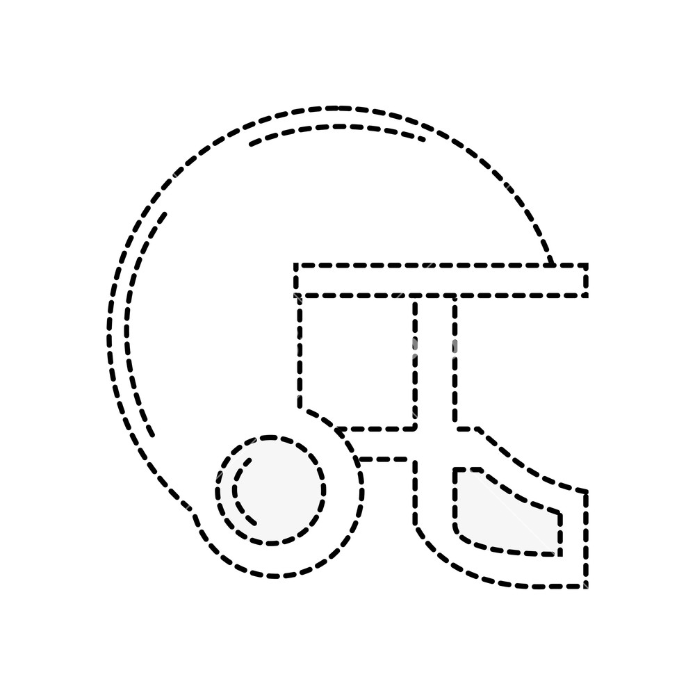 1000x1000 Dotted Shape Helmet Protection Object To Plat American Football