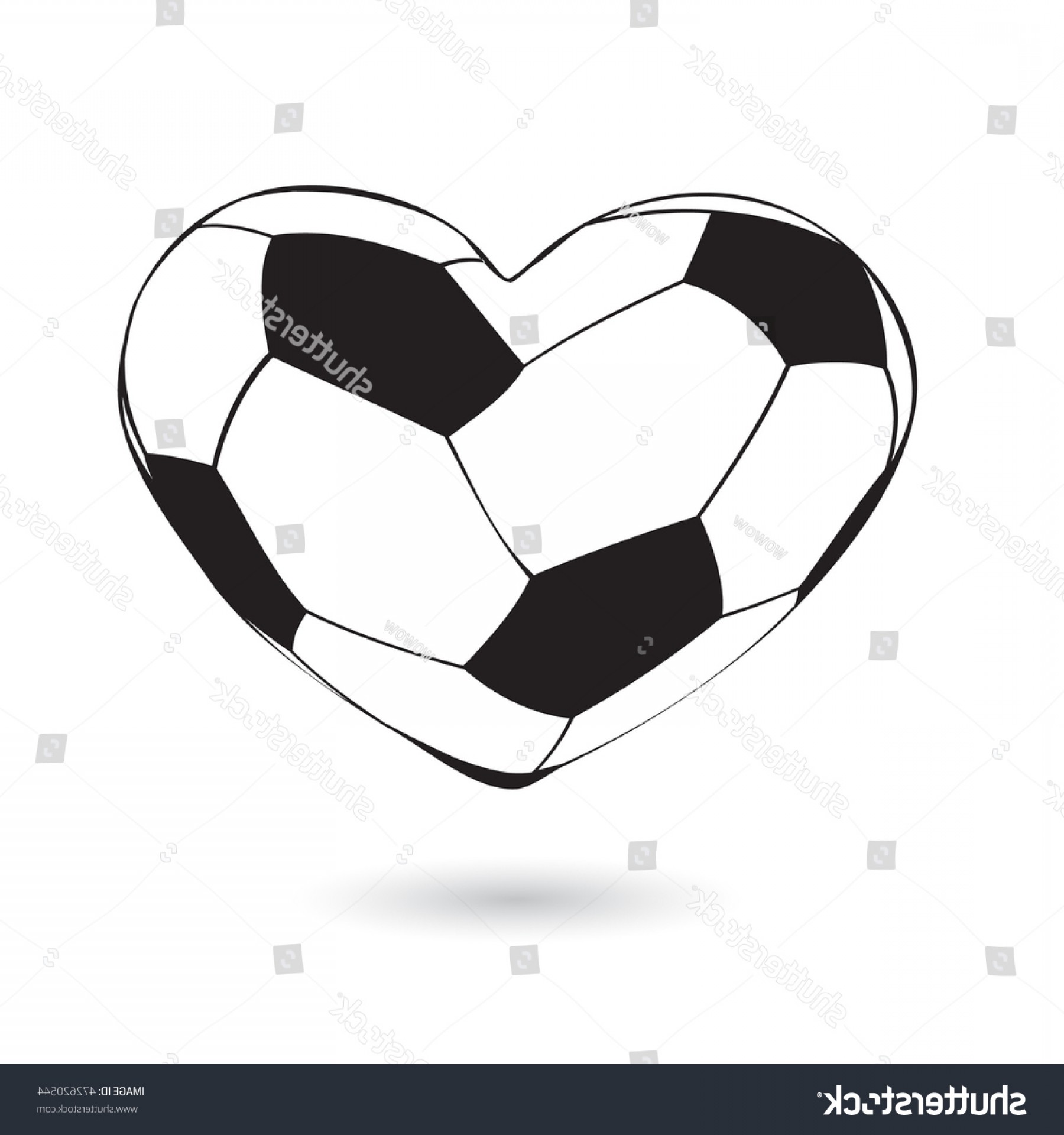 1800x1920 Football Heart Shape Soccer Ball Shaped Geekchicpro