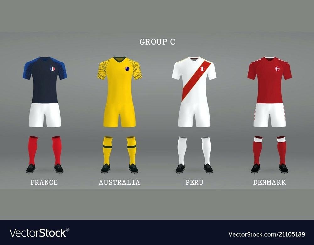 1000x780 Football Jersey Template Free Download Set Of Kit Vector Image