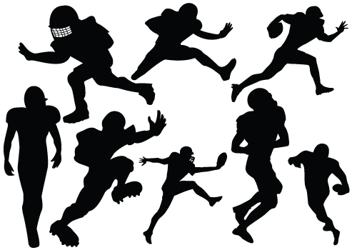 Football Silhouette Vector