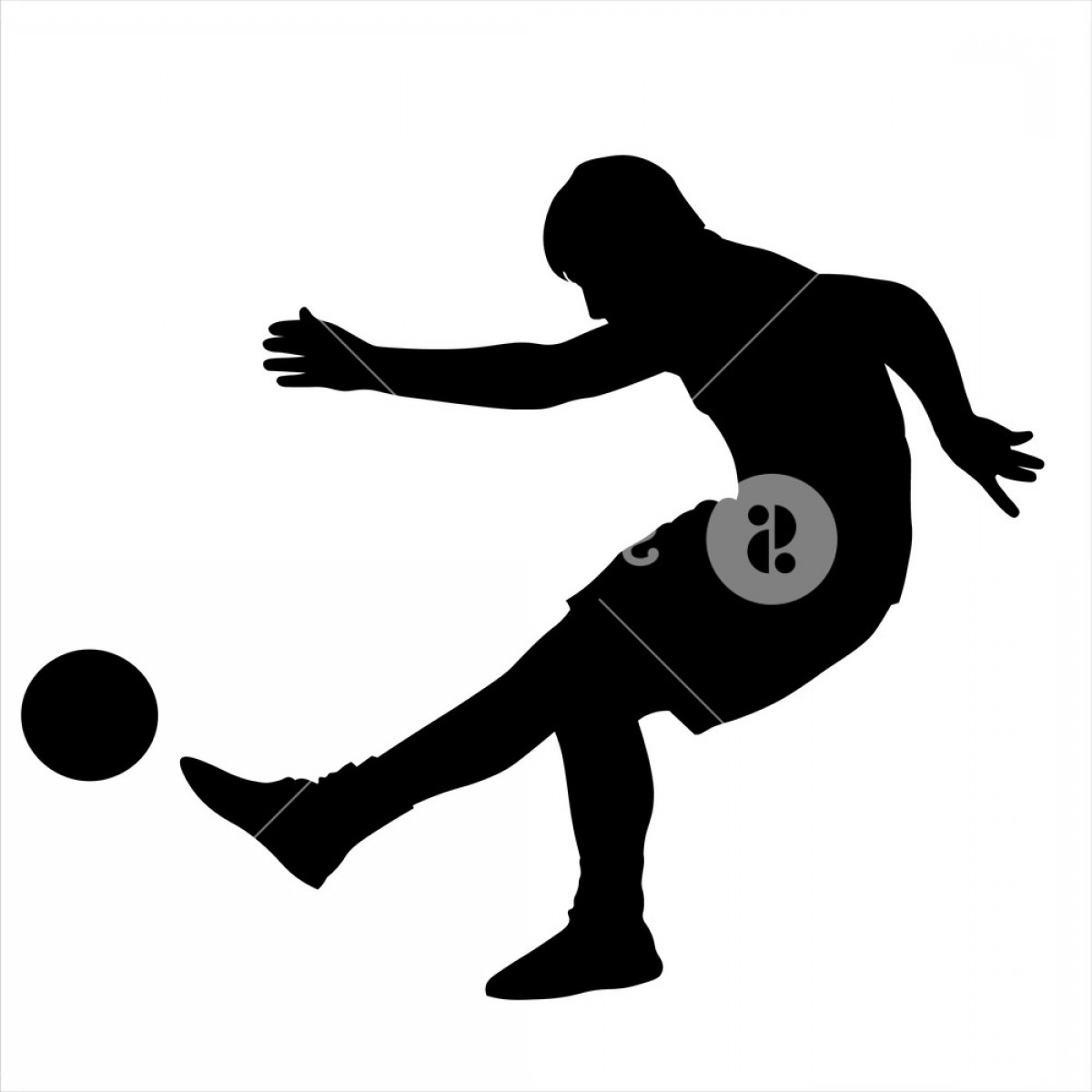 1200x1200 Defensive Football Player Silhouette Vector Catchsplace