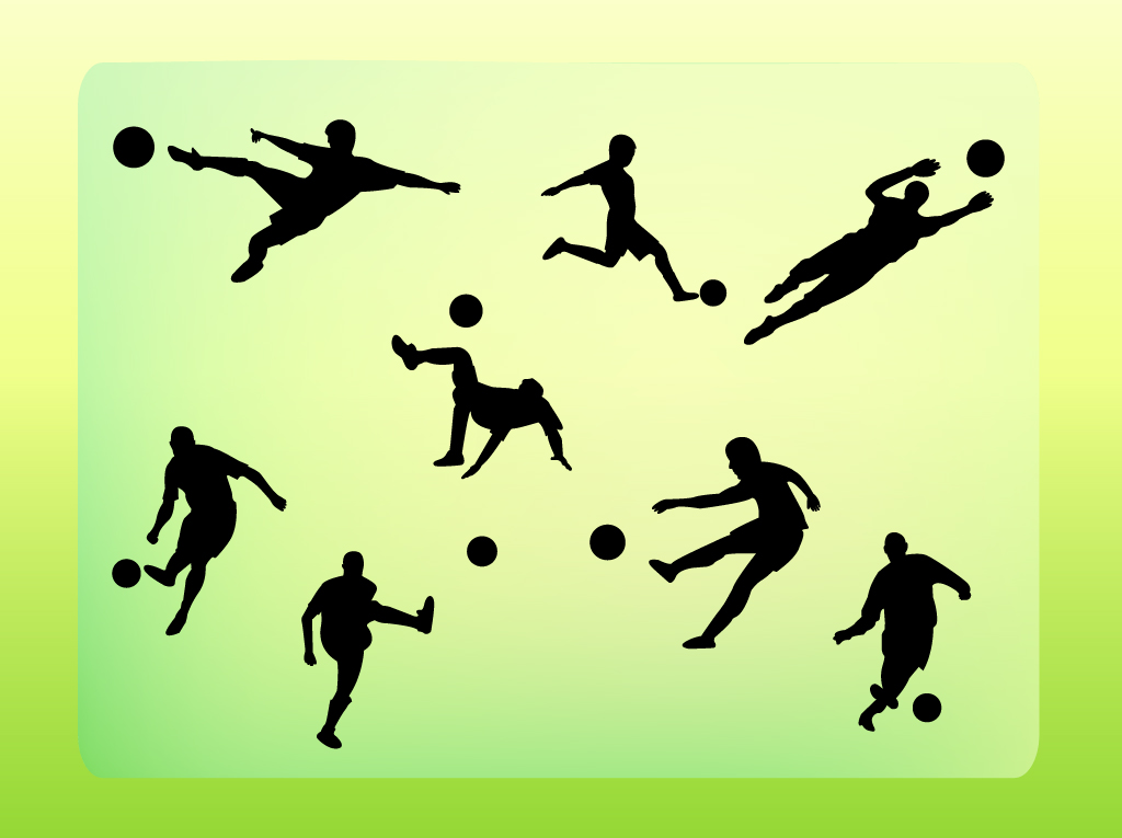 1024x765 Soccer Vector Silhouettes Vector Art Graphics