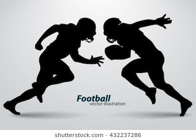 390x280 Vector Football American Football Player Silhouette Vector Free