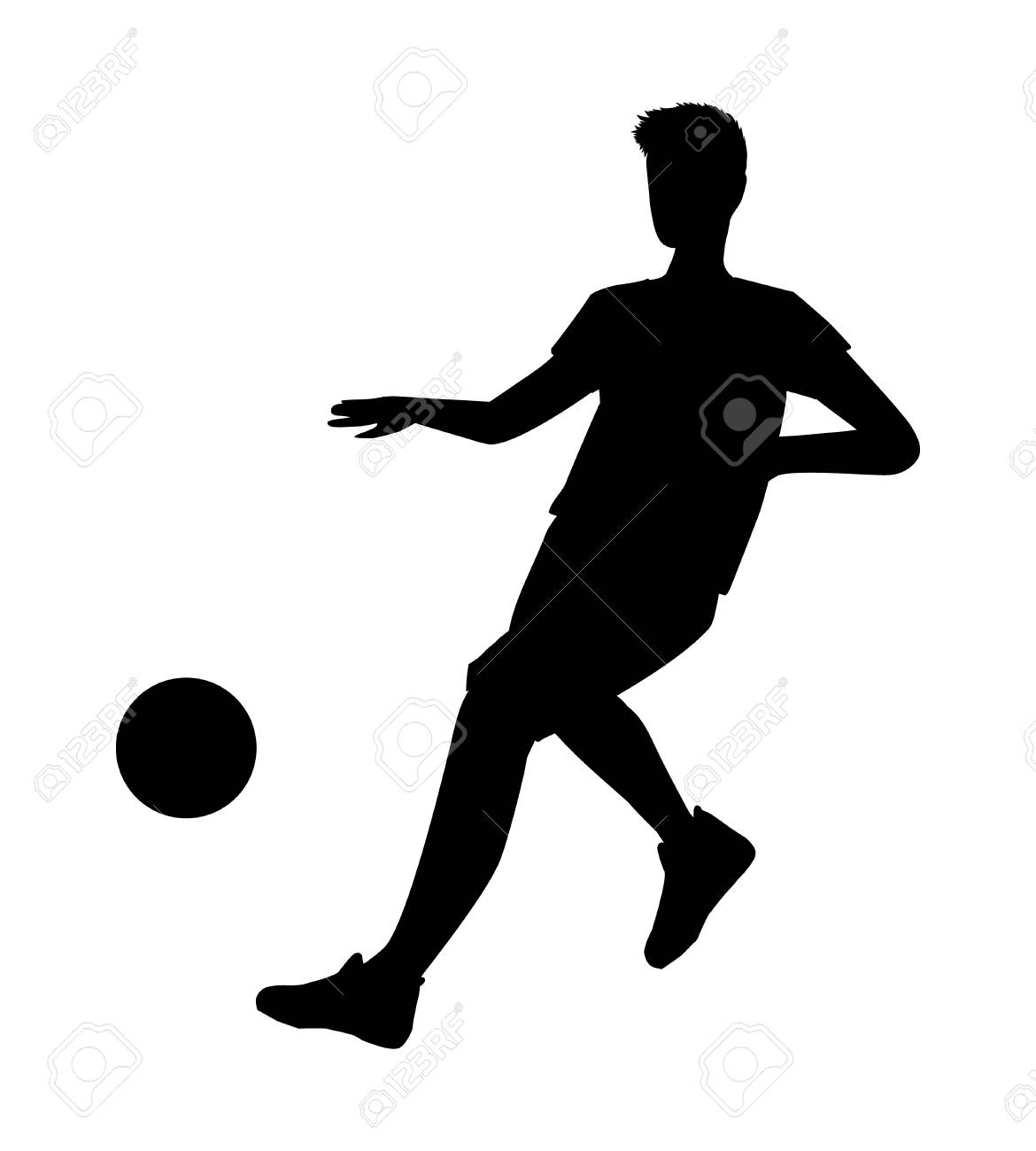 1170x1300 Huge Collection Of 'football Player Silhouette Vector' Download