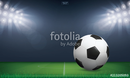 500x300 Soccer Table With Background Of Sport Stadium Vector Stock