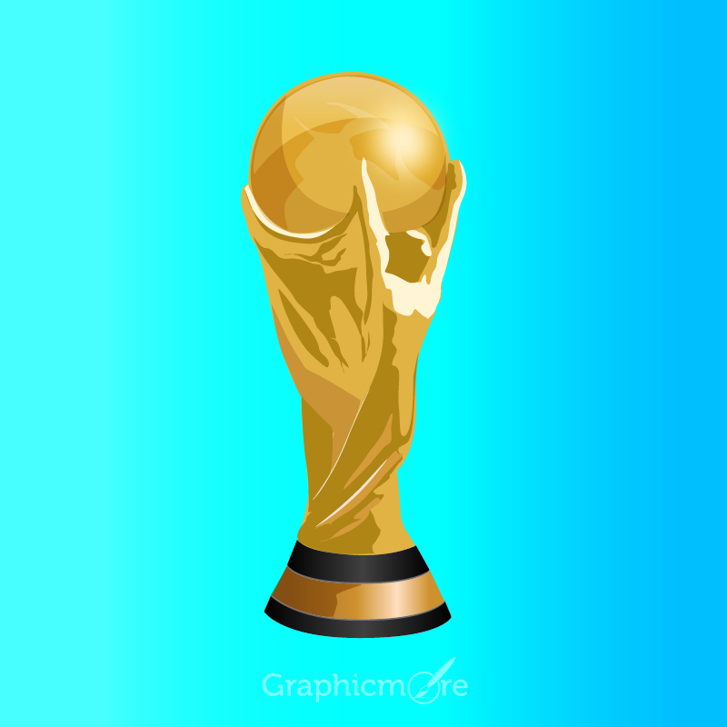 800x800 Football World Cup Trophy Free Vector Download