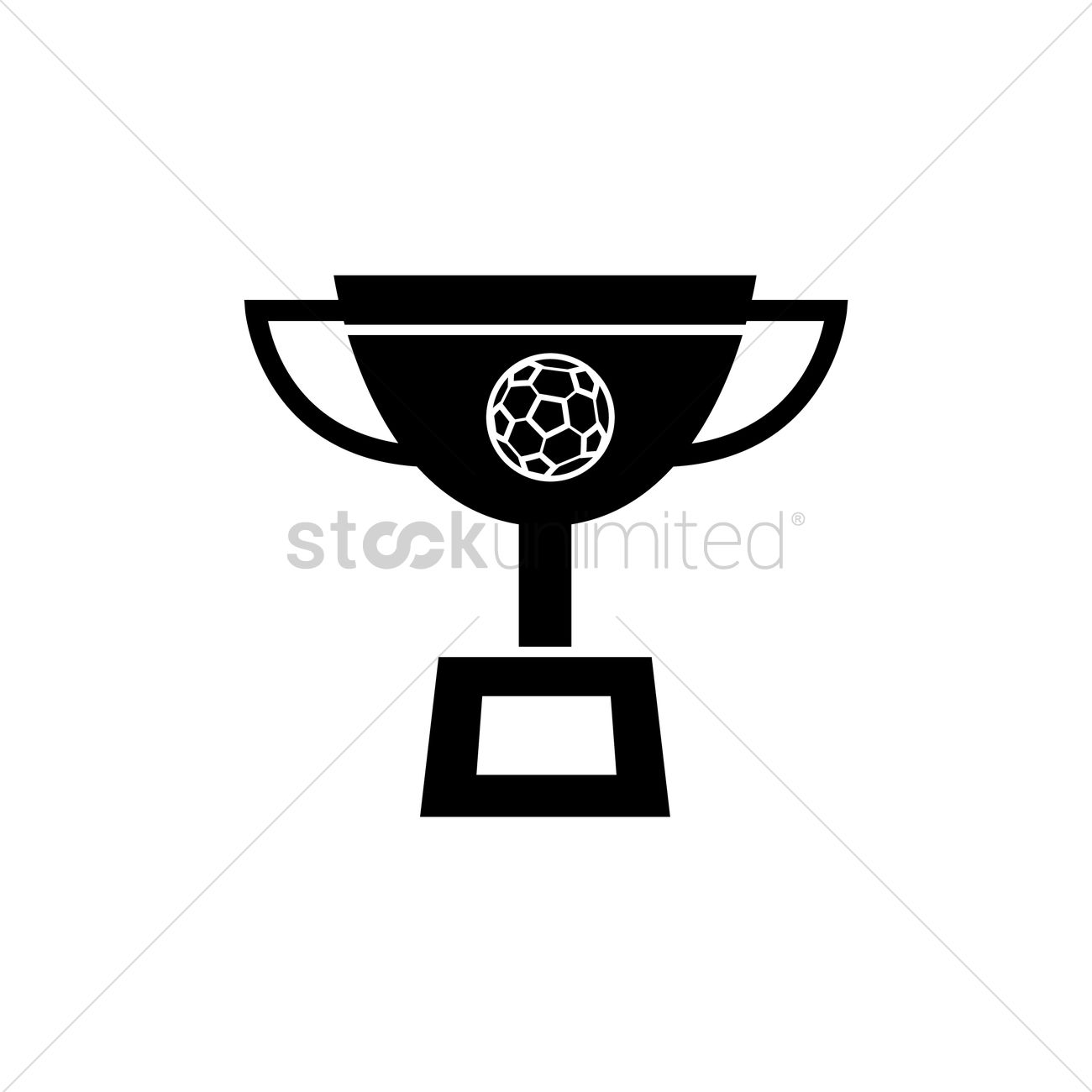 1300x1300 Football Trophy Vector Image