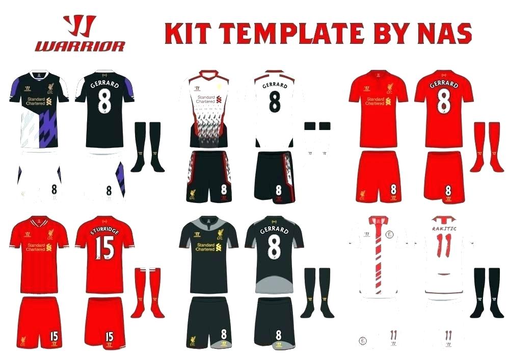999x700 Football Kit Royalty Free Vector Image Jersey Template Download