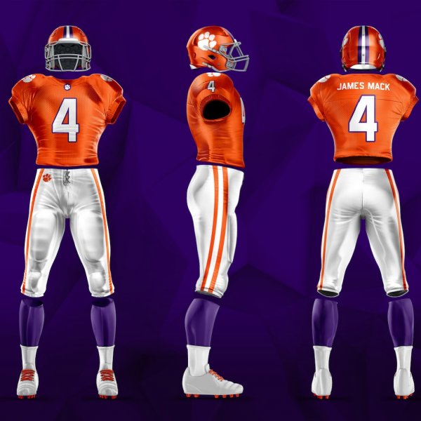 600x600 Touchdown Football Uniform Template Sports Templates